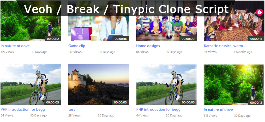 Youtube Clone. Game Clone script. TINYPIC. Youtube script